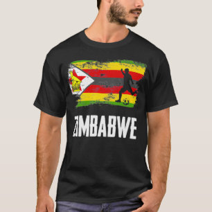 Camiseta Zimbabue: Bandera de Zimbabue Equipo de fútbol Zi
