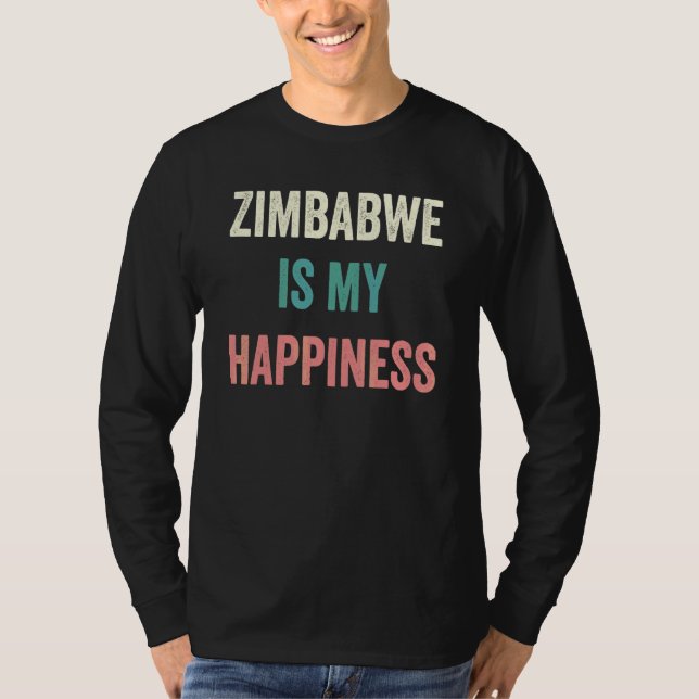 Camiseta Zimbabue es mi felicidad (Anverso)