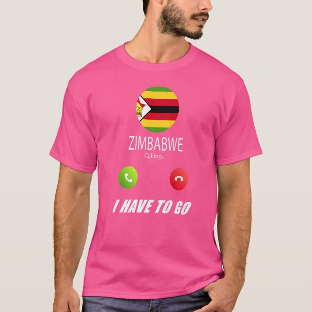 Camiseta Zimbabue: Un recuerdo de la bandera que Zimbabue l (Anverso)