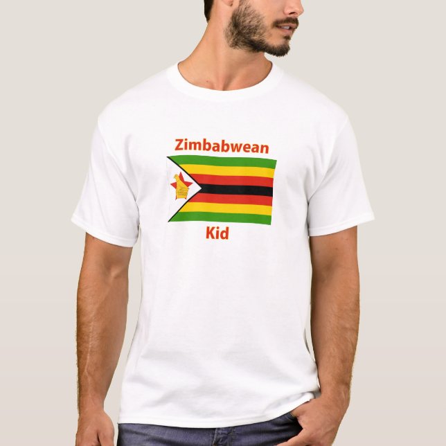 Camiseta zimbabuense del niño (Anverso)
