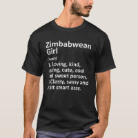 ZIMBABWEAN CHICA ZIMBABWE regala divertidas raíces