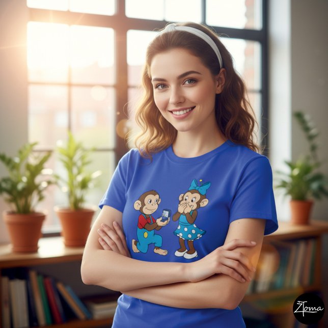 Camiseta Zina and Mimo and the marriage proposal (Subido por el creador)