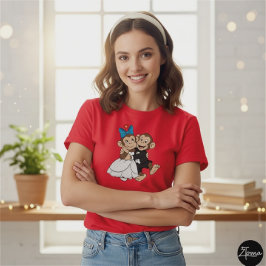 Camiseta Zina & Mimo are the bride and groom.