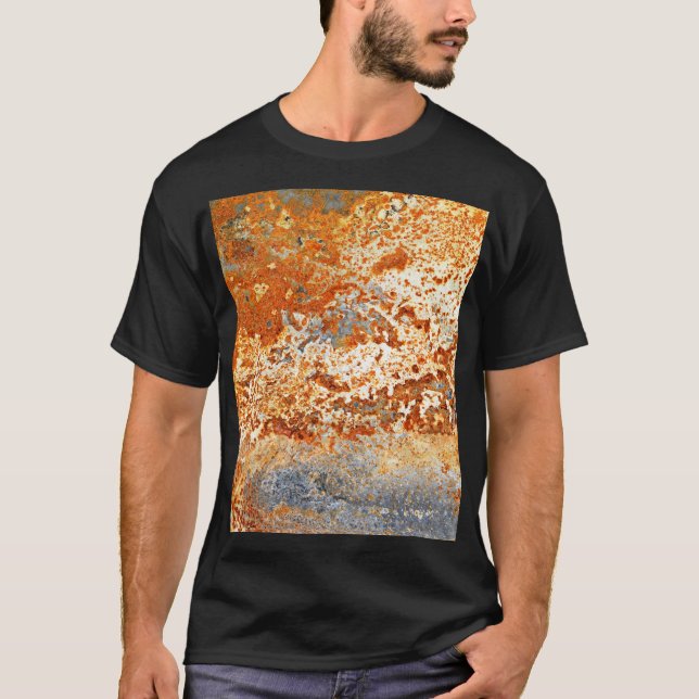 Camiseta Zinc rugoso: fondo de textura gruesa. (Anverso)