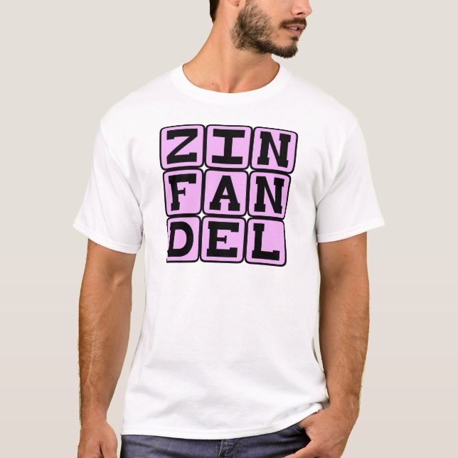 Camiseta Zinfandel, Tipo de Vino Blanco (Anverso)
