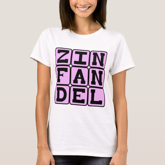 Camiseta Zinfandel, Tipo de Vino Blanco (Anverso)