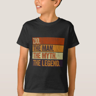 Camiseta Zio El Hombre El Mito La Leyenda Funny Padre Retro