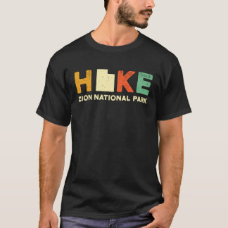 Camiseta Zion Hiking Souvernir  Hiker  Hike Yosemite Map
