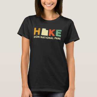 Camiseta Zion Hiking Souvernir  Hiker  Hike Yosemite Map