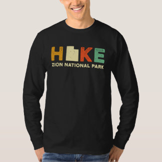 Camiseta Zion Hiking Souvernir  Hiker  Hike Yosemite Map