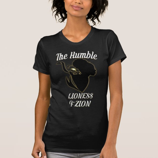 Camiseta Zion Lioness Hebreo Ropa Israelí Para Mujeres (Anverso)