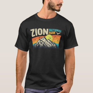 Camiseta Zion National Park Cool Vintage Retro Utah Vacatio