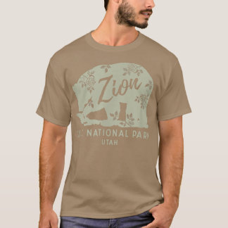 Camiseta Zion National Park Floral Bear XO4U Original