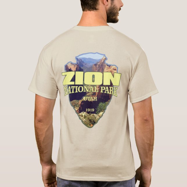 Camiseta Zion NP (punta de flecha) (Reverso)