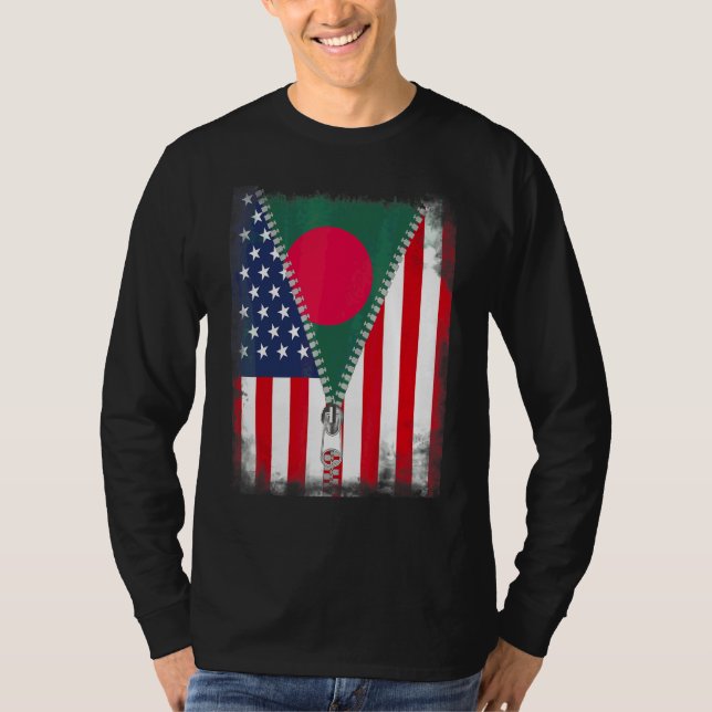 Camiseta Zip bangladesí americano (Anverso)