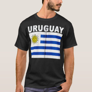 Camiseta Zip del Orgullo Nacional de Bandera de Uruguay