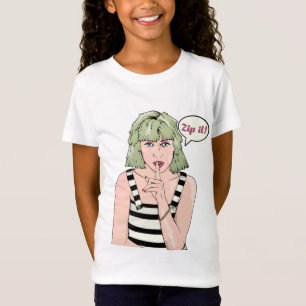 Camiseta Zip It Pop art