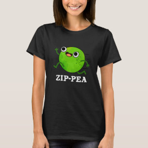 Camiseta Zip-pea Funny Zippy Pea Pun Dark BG