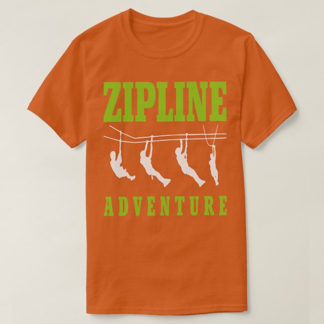 Camiseta zipline adventure TShirt (Diseño del anverso)