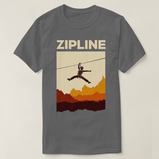 Camiseta Zipline Adventure Ziplining Ziplines Gift 1 (Diseño del anverso)