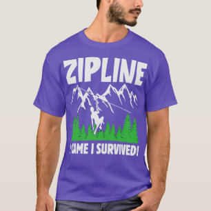 Camiseta Zipline hace de todo una aventura estupenda TShirt