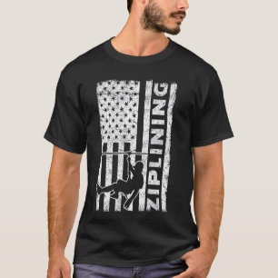 Camiseta Zipline Ziplining USA
