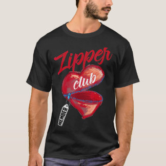 Camiseta Zipper Club Member Shirt Cool Congenital Heart De