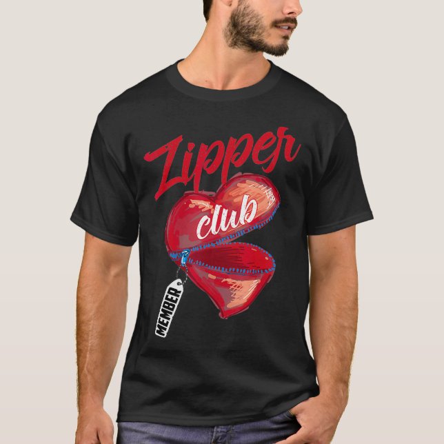 Camiseta Zipper Club Member Shirt  Cool Congenital Heart De (Anverso)