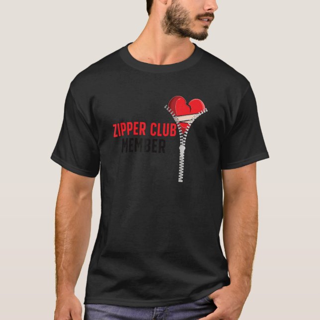 Camiseta Zipper Club Miembro Cirugía de corazón abierto Rec (Anverso)