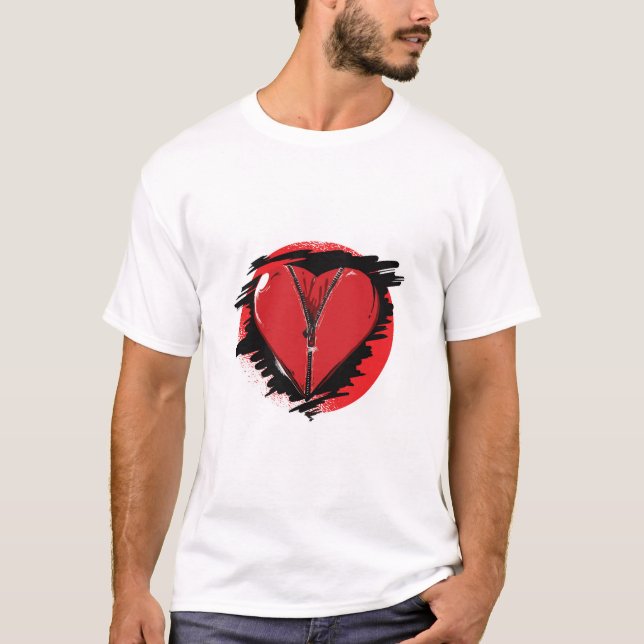 Camiseta Zipper Heart (Anverso)