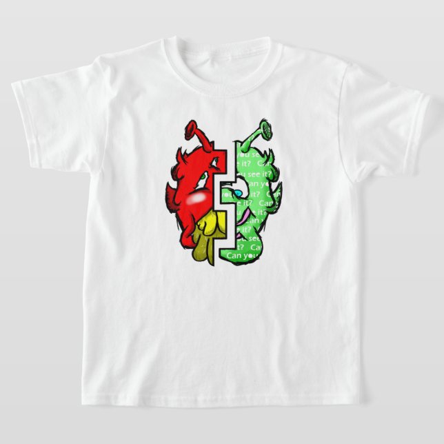 Camiseta Zippy Trippy Alien Dazs 2-Face Gre/Re k (Distribución)