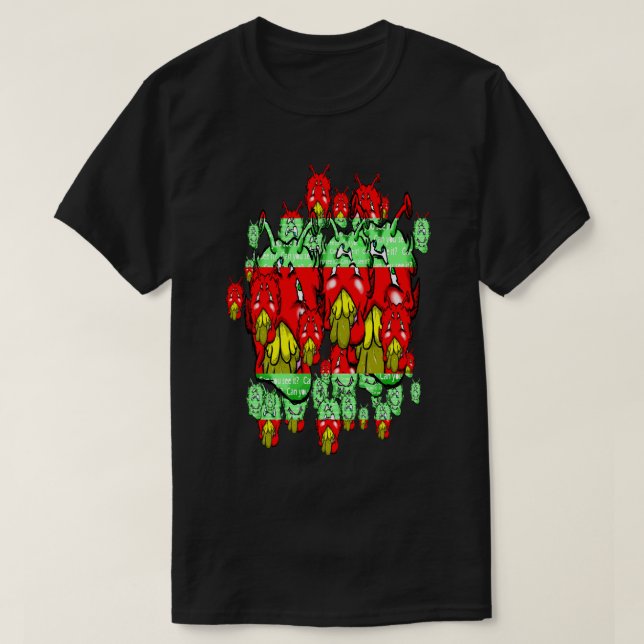Camiseta Zippy Trippy Alien Dazs Green-Tooth (Diseño del anverso)