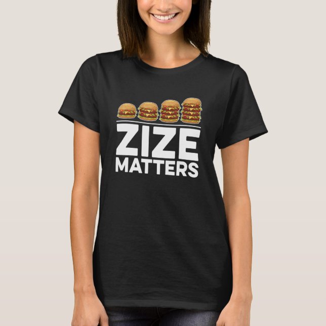 Camiseta Zize importa para hamburguesa (Anverso)