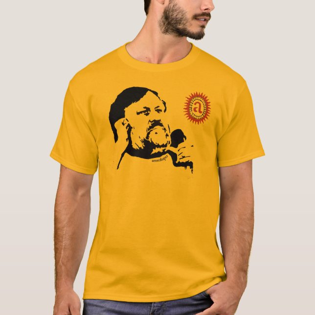 Camiseta Zizek que comtempla el objet a pequena: La (Anverso)
