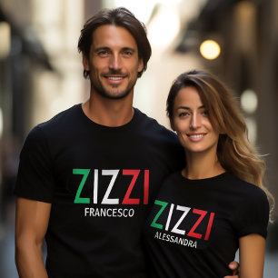 Camiseta Zizzi tía tía tío italiano afecto siciliano