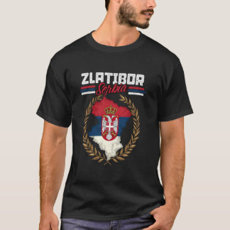 Camiseta Zlatibor Serbia Viajes Bandera Serbia Mapa Srbija