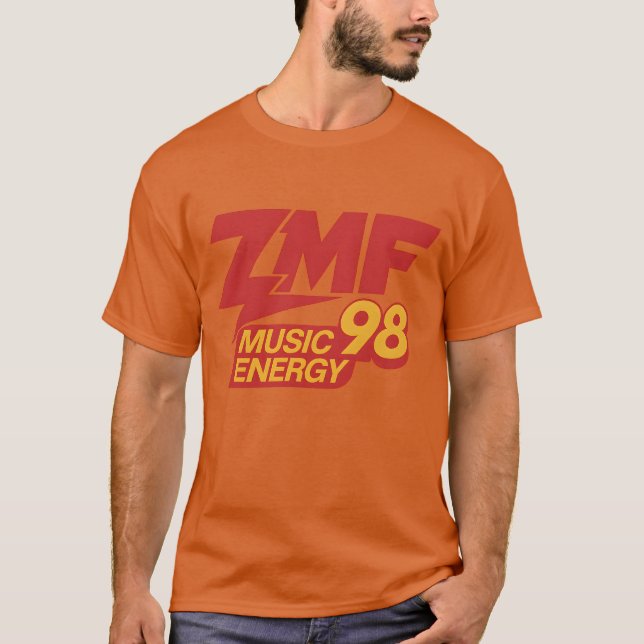 Camiseta ZMF 98 Music Energy T-Shirt - Audaz Radio Pow Retr (Anverso)