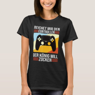 Camiseta Zocken Reichet Mir Den Controller König Ps5 Consol