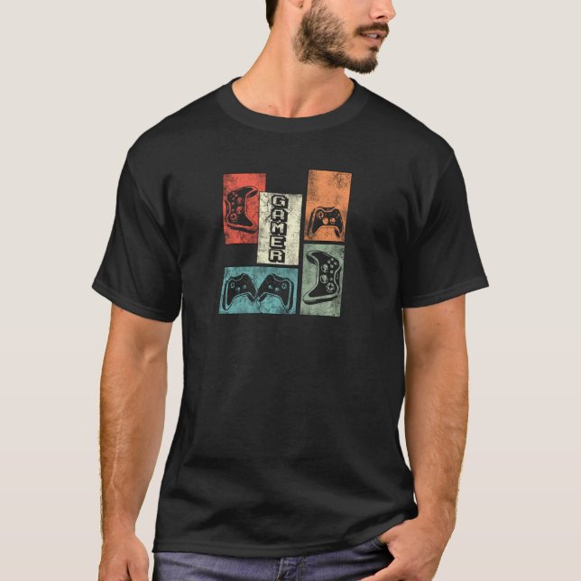 Camiseta Zocker Sayings Retro Gaming Controller Gamer Pul (Anverso)