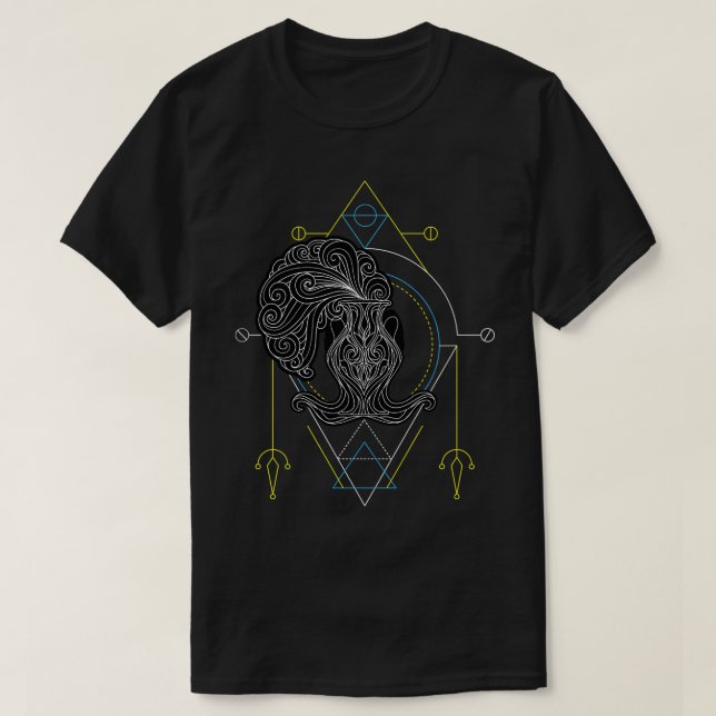Camiseta Zodiac Aquarius (Diseño del anverso)