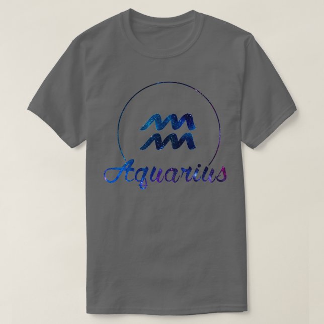 Camiseta Zodiac Aquarius (Diseño del anverso)