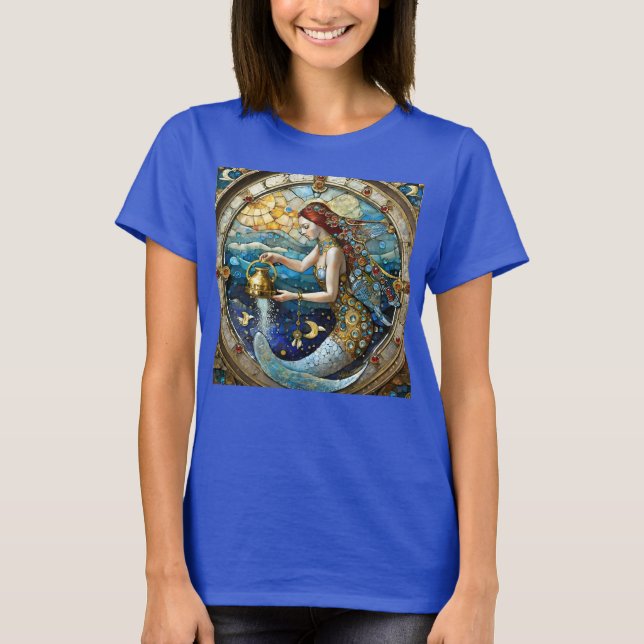 Camiseta Zodiac - Aquarius La Sirenita Del Alumno (Anverso)