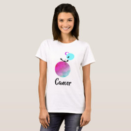 Camiseta *~* Zodiac Cáncer Blanco Singular Zodiac Funny