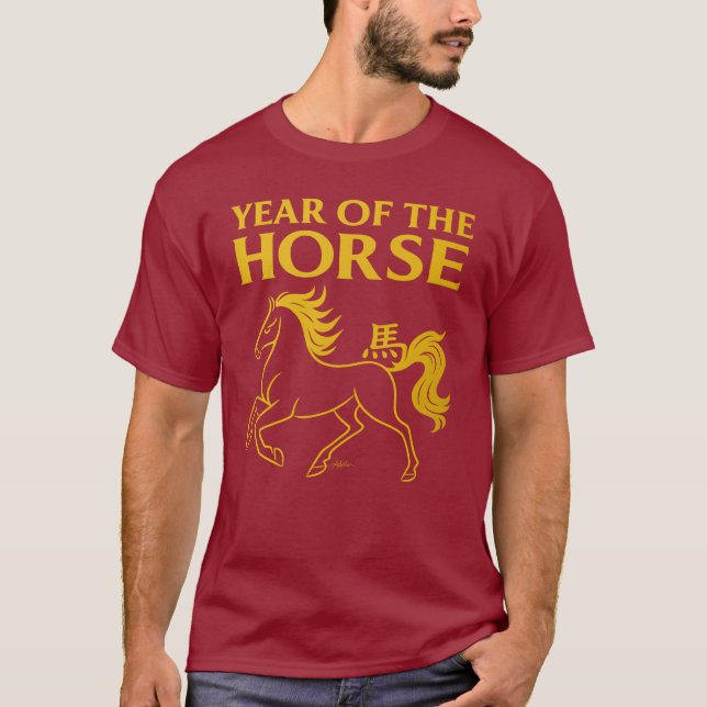 Camiseta Zodiac Chinese New Year 2026 Horse (Anverso)
