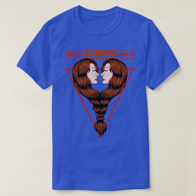 Camiseta Zodiac Gemini 1 (Diseño del anverso)