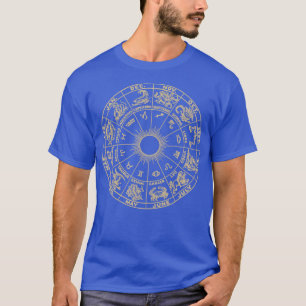 Camiseta Zodiac Horoscope Rueda Astrología Tarot ds Cosmos