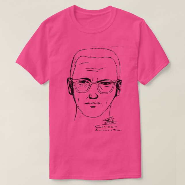 Camiseta Zodiac Killer Mug Shot (Diseño del anverso)
