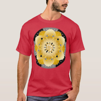 Camiseta Zodiac Mandala VIRGO Negro