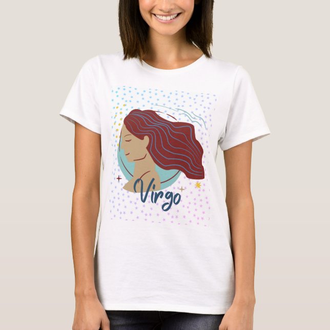 Camiseta Zodiac Moderna Mujer Virgo (Anverso)