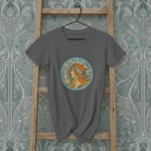 Camiseta Zodiac Portrait Alphonse Mucha
